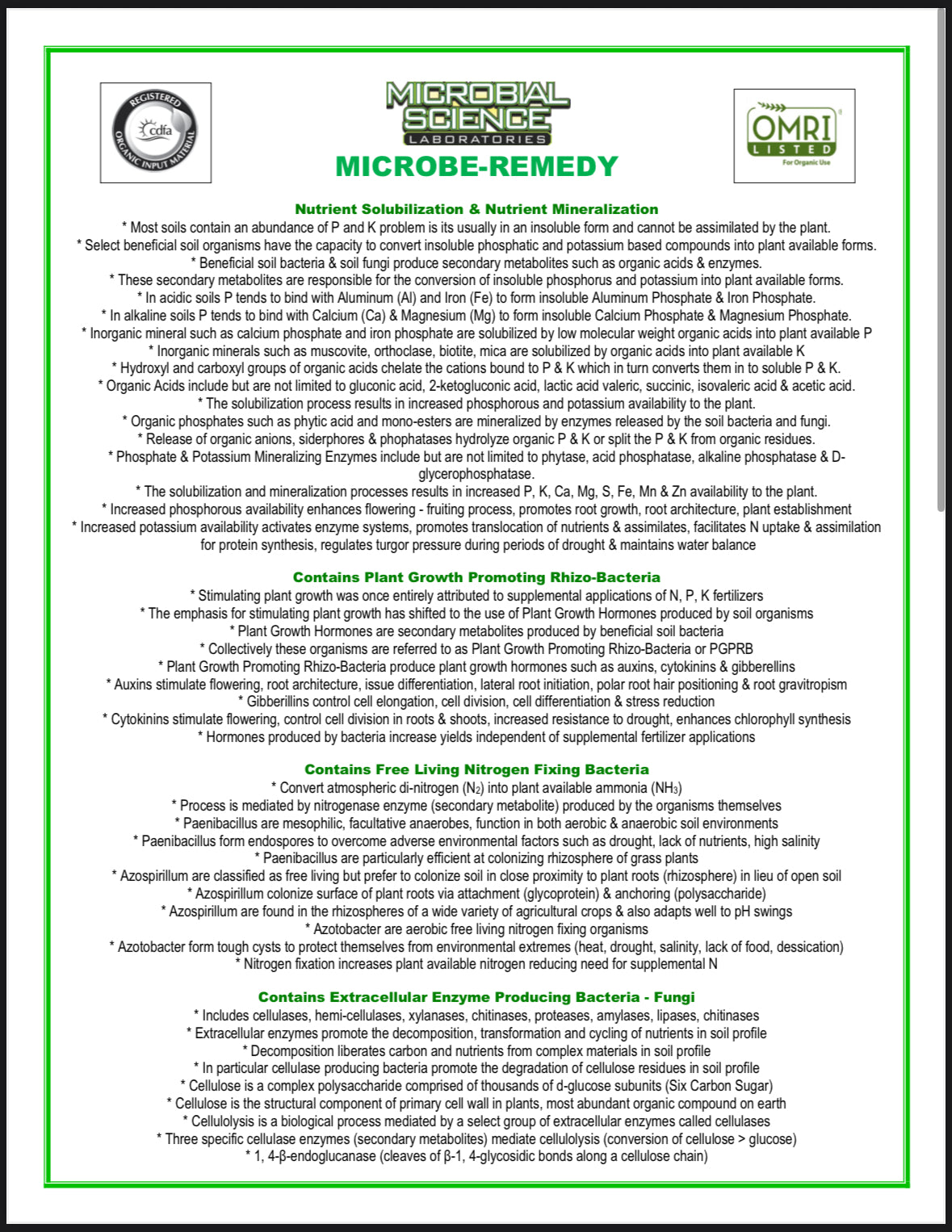 Mircrobe Remedy 14oz